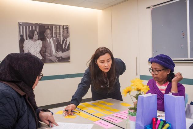 Participants engage in a literacy workshop at the UFT Early Childhood Conference on April 5, 2025. 