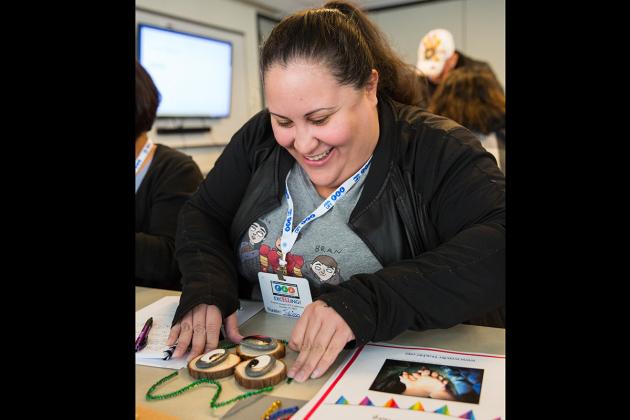 Women creating art