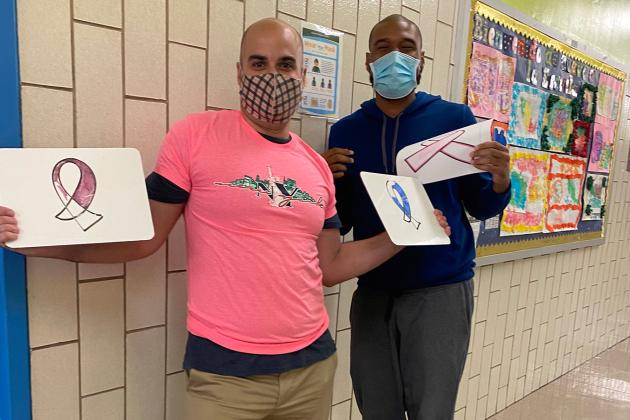 PS 993 at MS 72 in Manhattan is in the pink.