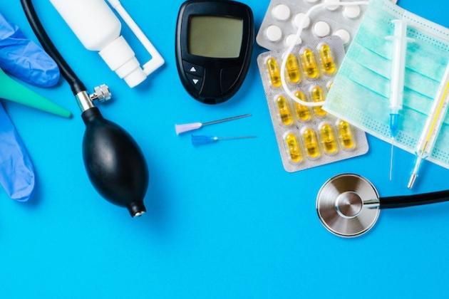 Images of health care-related items