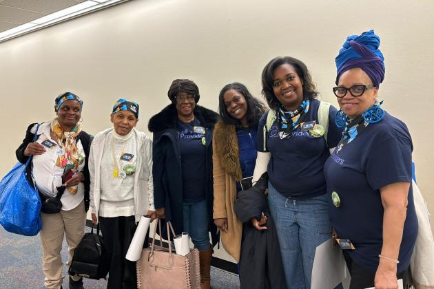  Family child care providers seek an increase in pay and other reforms to the child care system as they lobby alongside their fellow UFT members in Albany.
