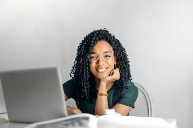 woman on laptop