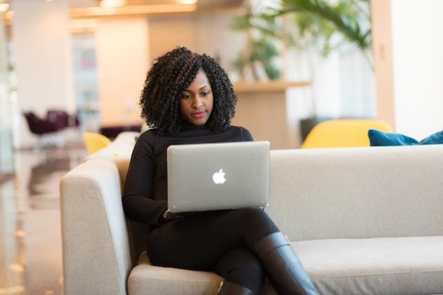 woman laptop generic