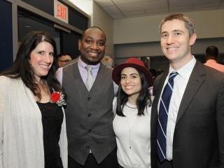 Lora Morgenstein (left), an honoree and founding teacher at Manhattan Early Coll