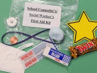 Liebowitz and Pitkin have a unique first-aid kit with components including a tis