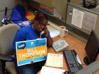Paraprofessionals, flocked to the UFT Bronx office to work the phones on Aug. 19