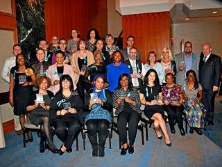 The elementary school chapter leaders who received Ely Trachtenberg Awards.