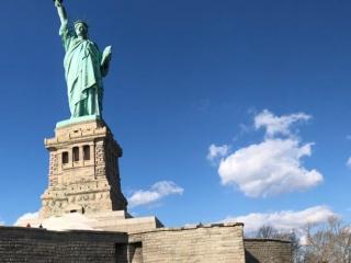 Third and 4th-graders enjoy a visit to the Statue of Liberty on Jan. 25 accompa