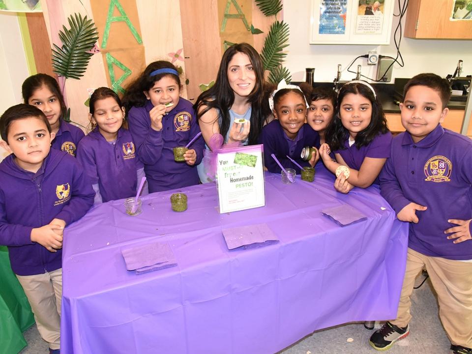 Hydroponic harvest in Queens