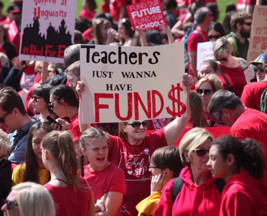 Oregon educators stand united at their statewide day of action on May 8.