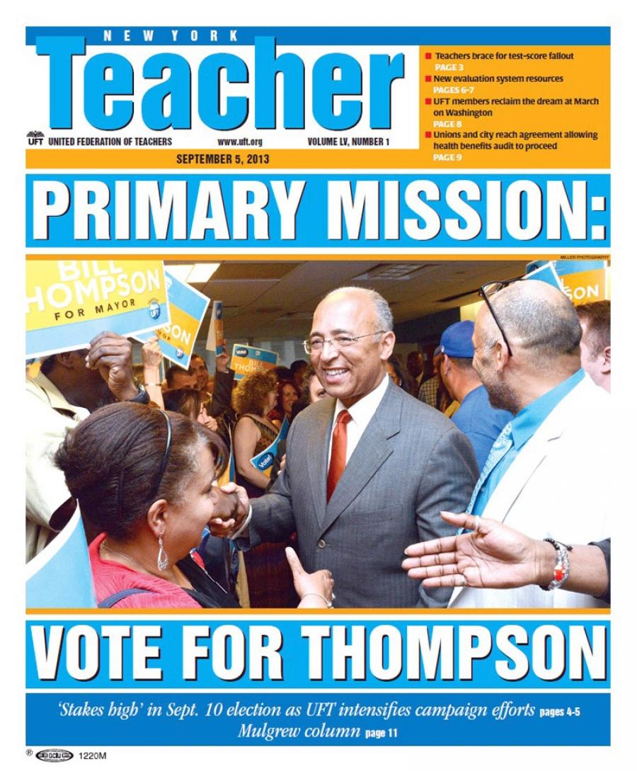 NYT Cover - September 5, 2013