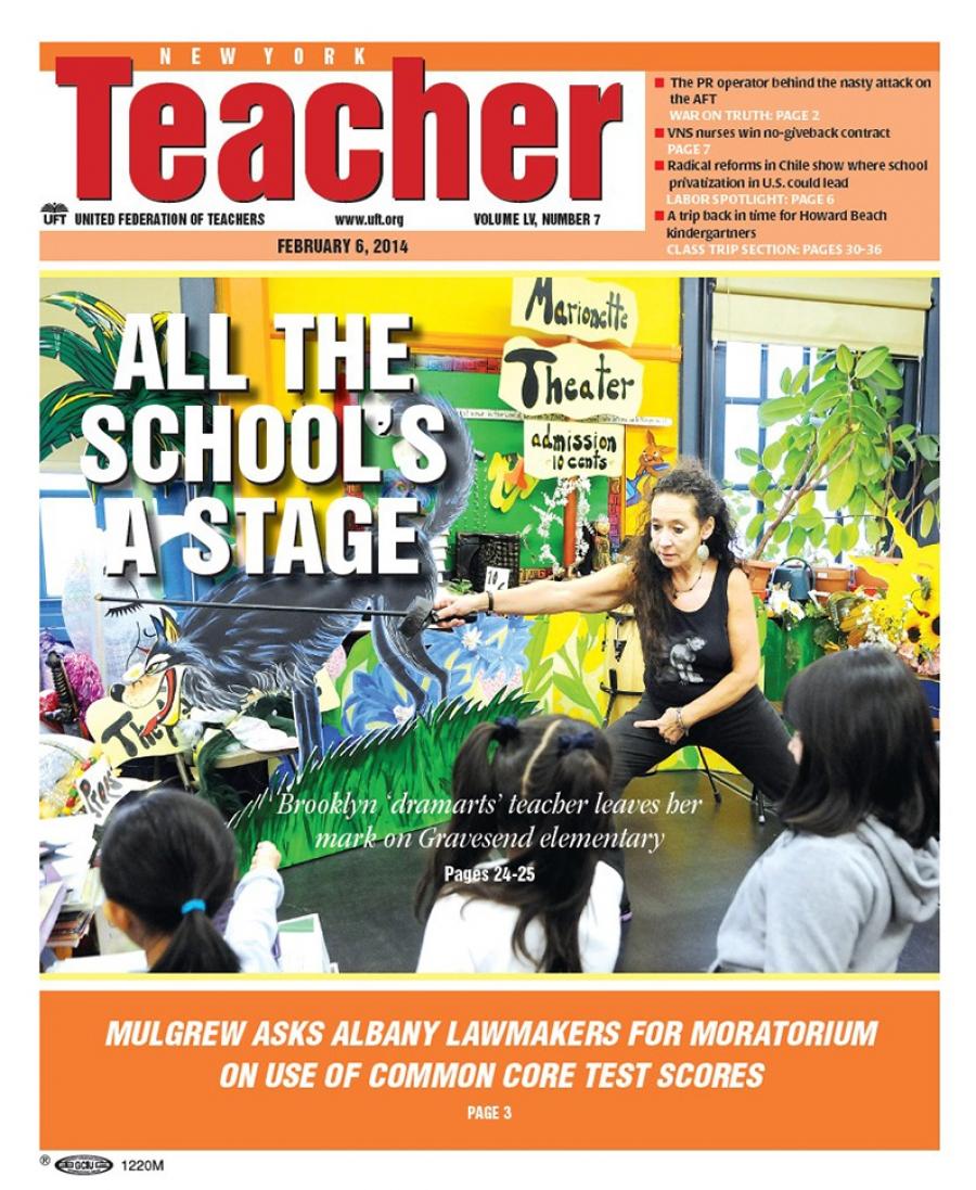 New York Teacher Cover - Feb 6, 2014