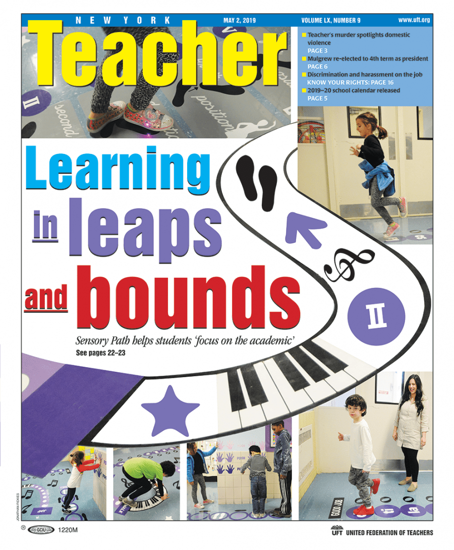New York Teacher Cover - May 2, 2019 - Learning in leaps and bounds