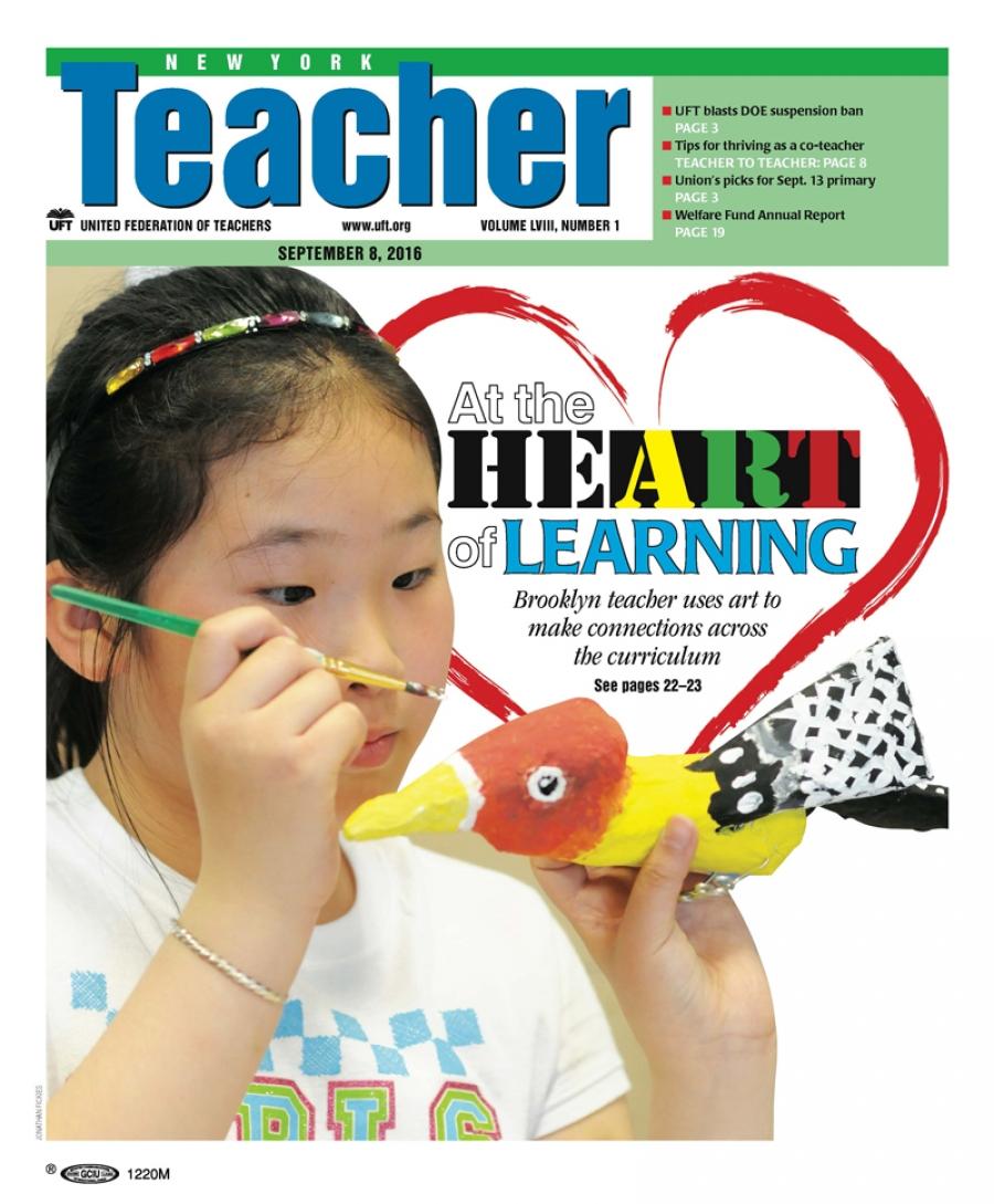 NYT Cover - Sept 6, 2016 - At the heart of learning