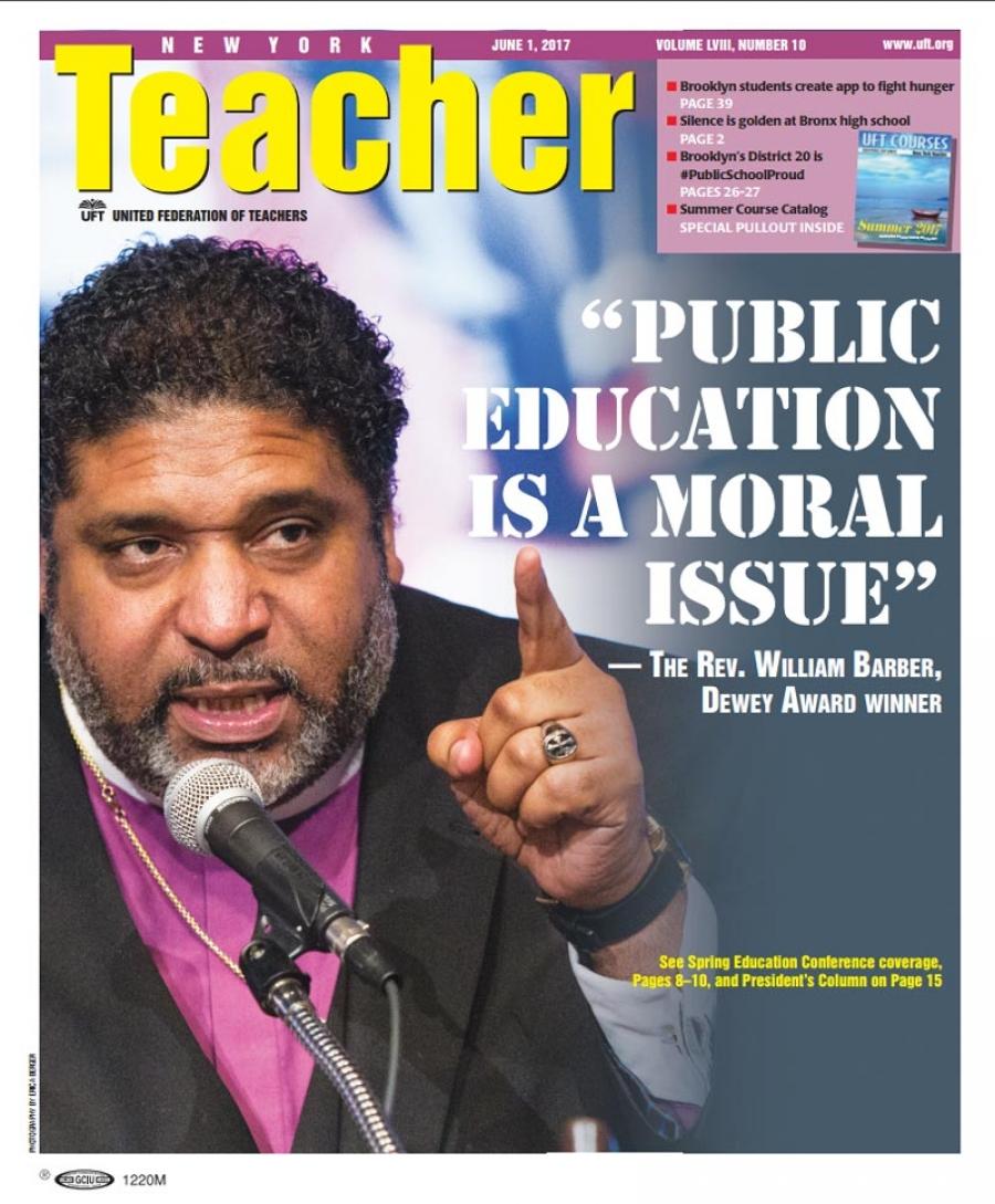 NYT Cover - Jun 1, 2017 - Education is a moral issue