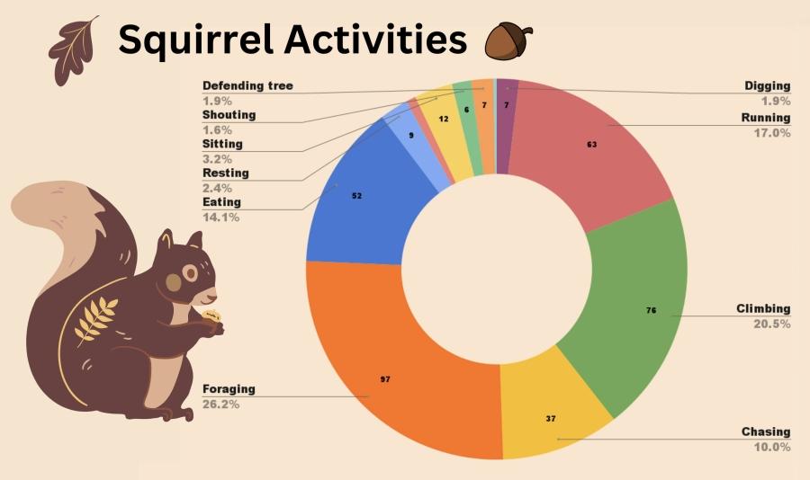 Linking to Learning Dec. 2023 - squirrel data pie chart 