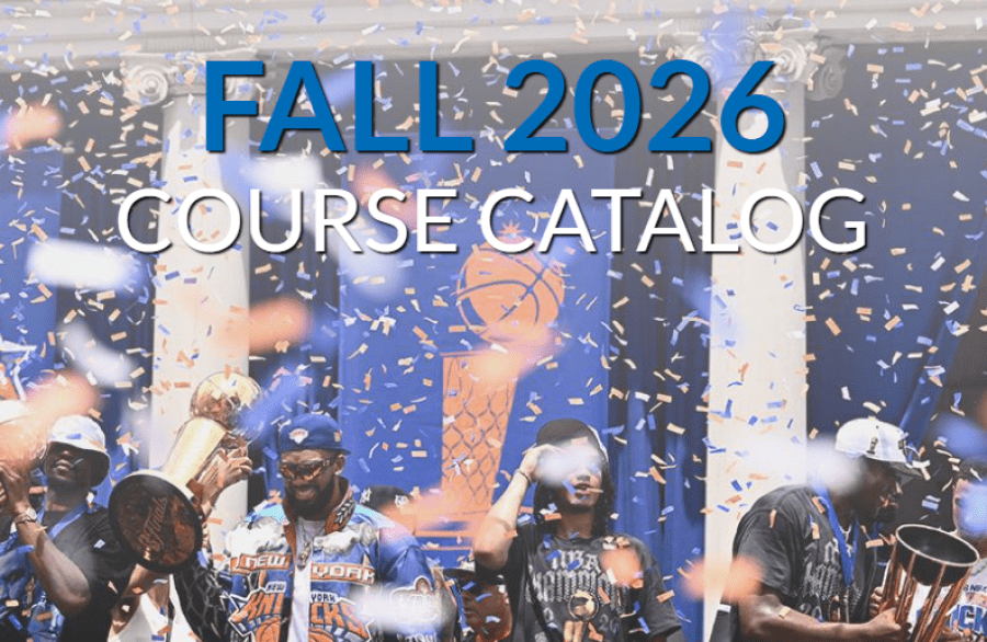 Fall 2026 course catalog