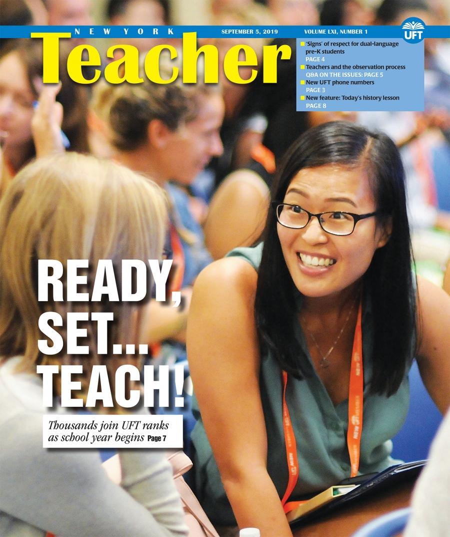 NYT Cover - Vol LXI, Number 1 - September 5, 2019 - Ready Set Teach