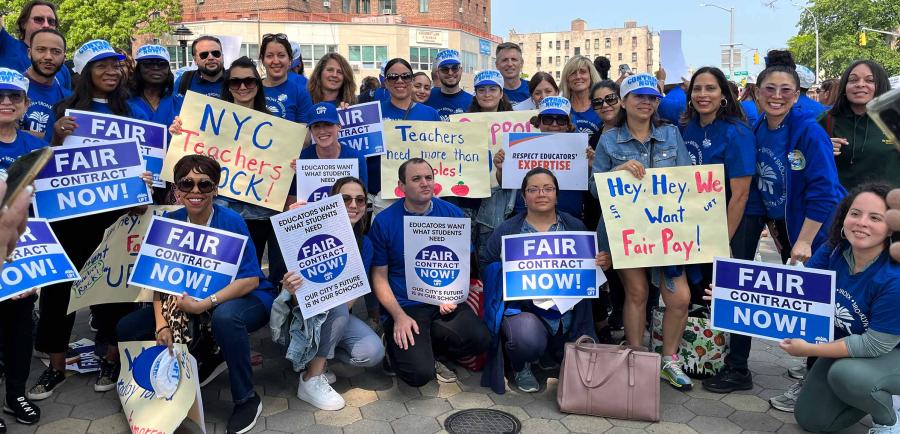 5 contract rallies, 1 message to city