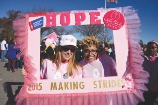 MS 172 and PS 251 teachers are ready for a picture-perfect walk. 