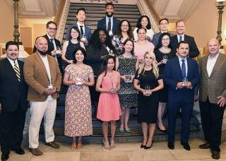 Schools Chancellor Richard Carranza (bottom left) and UFT President Michael Mulg