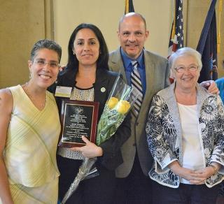 Honoree Brenda Rodriguez, a counselor at the Manhattan Alternate Learning Center