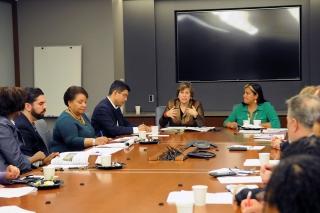 UFT Vice President for Special Education Carmen Alvarez (third from left) joined