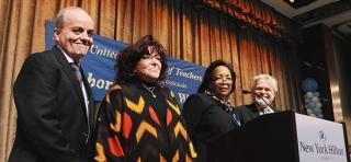 Charles Cogen Award winner Mona Romain (second from right) with Teachers’ Retire