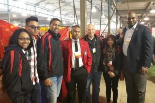 Taking time out from a daylong round of competitions