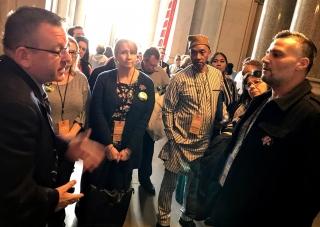 Staten Island members talk about their schools’ needs with Assemblyman Michael R