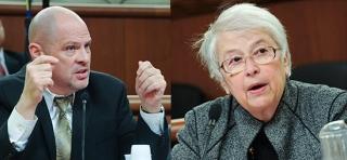 UFT President Michael Mulgrew and New York City Chancellor Carmen Fariña