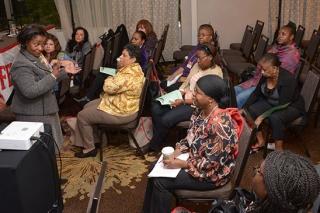 Dr. Gloria Boseman leads the Culturally Competent workshop.