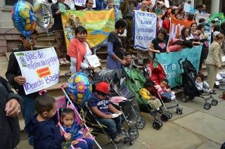 Community leaders rallied on Oct 4, 2012 in "stroller march".