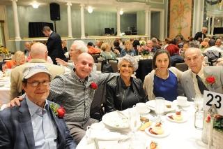 Retirees (from left) Ken Buckley, David Berkowitz, Natalie Birnbaum and Diane an