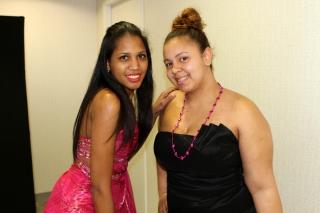 Girls seem pleased with their  finds.