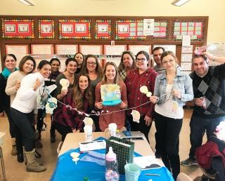 McKeown’s baby shower at PS 143 was well-attended.
