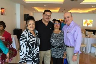 Brown (right) with members.