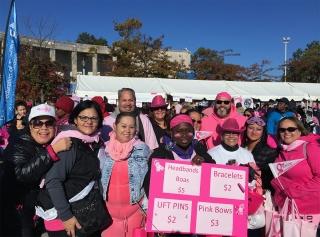 Bronx paraprofessionals are ready to raise funds at the Orchard Beach walk.
