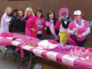 At PS 203 in Brooklyn, members held their own walk in the schoolyard.