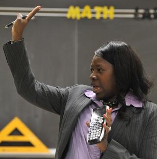 Monique Jackson-Dickens (‘Mrs. J-D’), 11th- and 12th-grade math, HS for Law, Adv