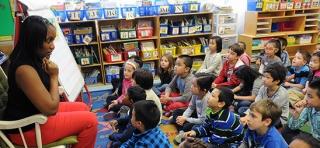 “My Mouth is a Volcano!” by Julia Cook helps Pitkin teach 2nd-graders about bein