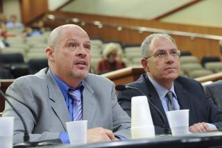 UFT President Michael Mulgrew (left) and New York State United Teachers Executiv