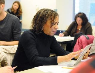 Valerie Crawford, a music teacher at East Flatbush Community and New Heights mid