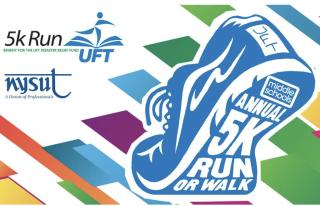 Logo of annual 5K run or walk event - promotional
