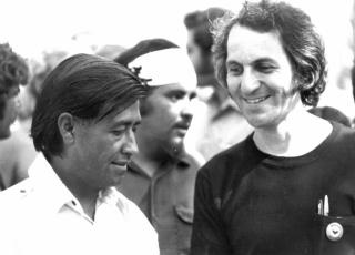 George with Cesar Chavez