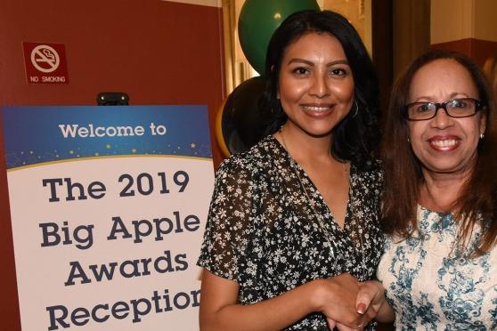 Betances (right) was on hand to congratulate Hans at the award presentation.