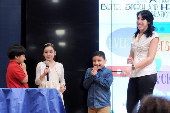 The excitement is evident as Nicole Marmel, a speech provider at PS 12 in Queens