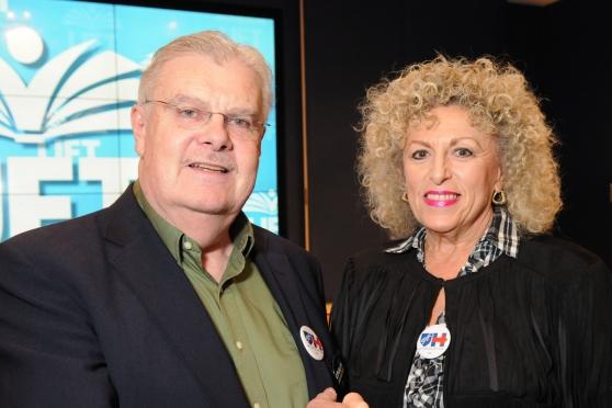  Tom Murphy with Sherry Friedman at the May RTC general membership meeting