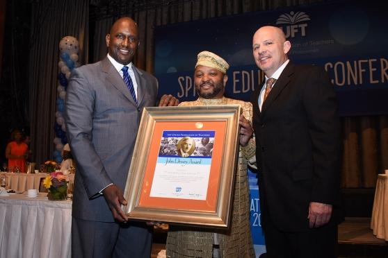 The Rev. Henry A. Belin III (left), the chairman of the board for the Food Bank 