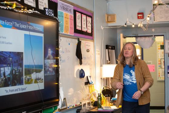 Teacher Stephen Kos says bringing scientists into the classroom can show students a pathway into a career in STEM. 